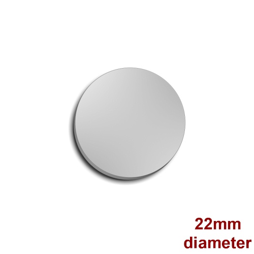 Mirror Polished Steel Disc 22mm 5-PACK