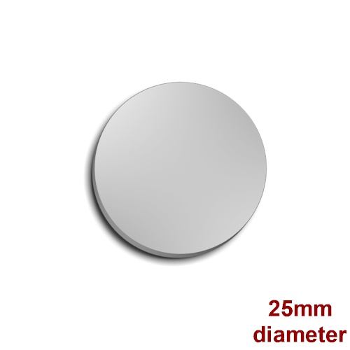 Mirror Polished Steel Disc 25mm 5-PACK