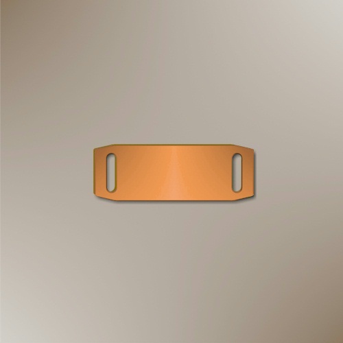 Aluminium Slider 39 x 14mm ORANGE (Pack of 10)